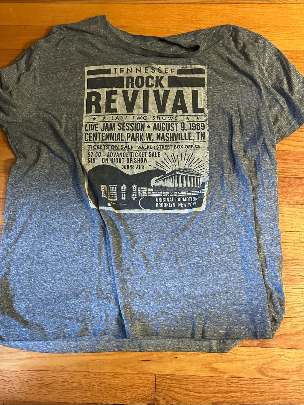 Men's Tennessee Rock Revival Graphic Tee - Heather Gray